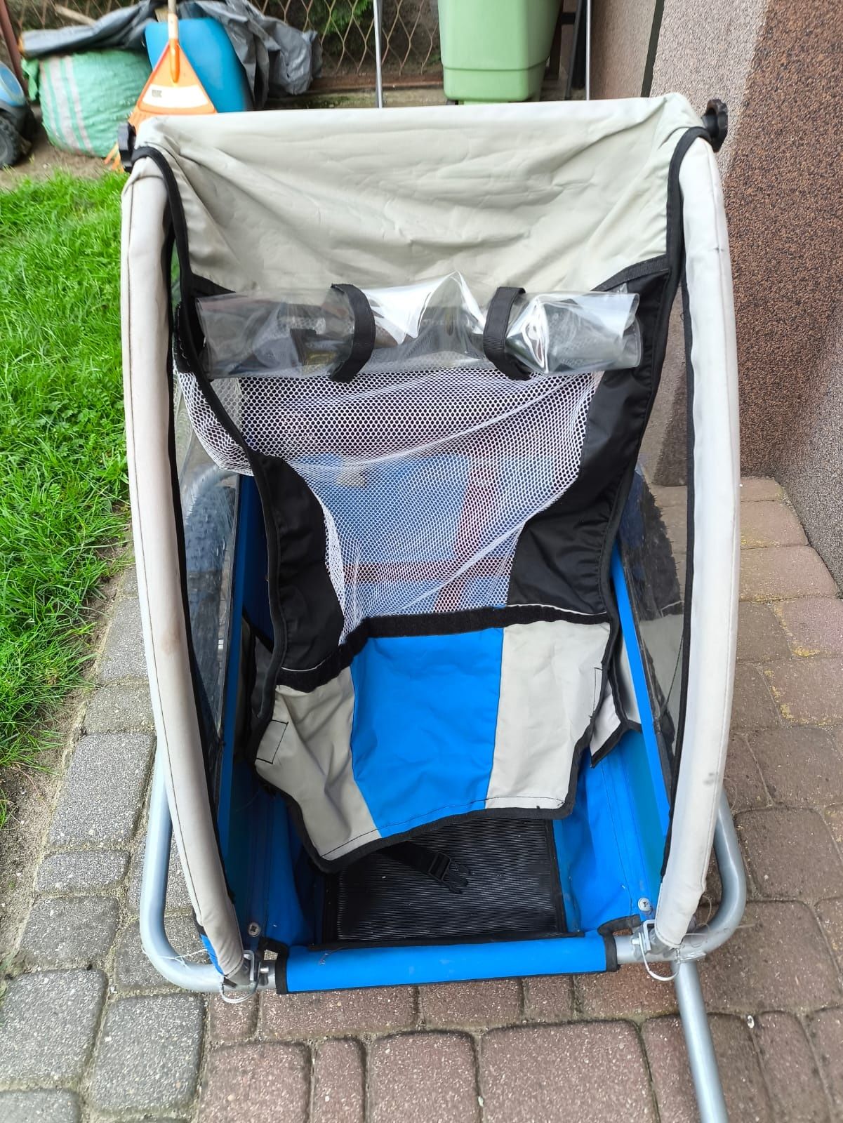 Przyczepka, riksza 1 osobowa pojedyncza, lekka,jak nowa