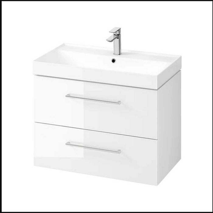 Cersanit Larga Set B660 szafka z umywalką 80 cm, kolor biały, S801-438