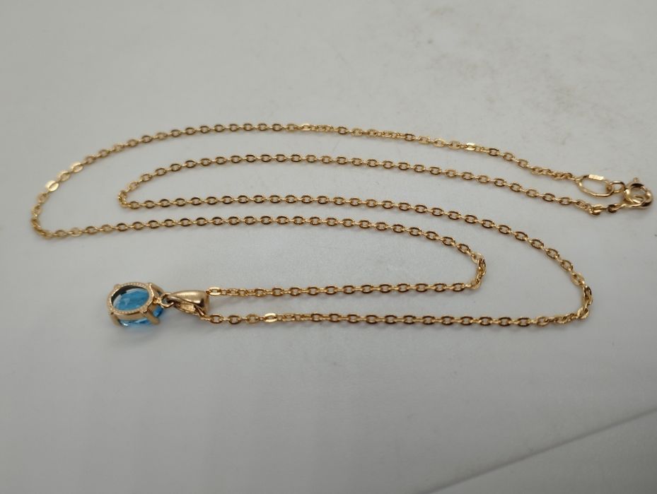 Золотая цепочка с кулончиком 46 см 3.53 грамма