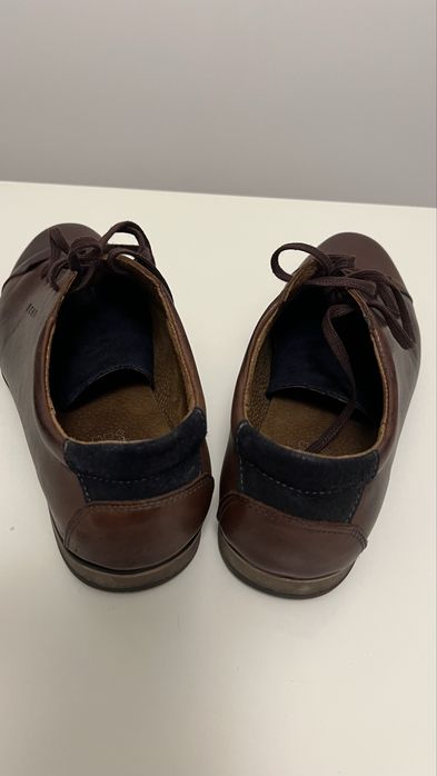 Brązowe buty męskie połbuty esko 40