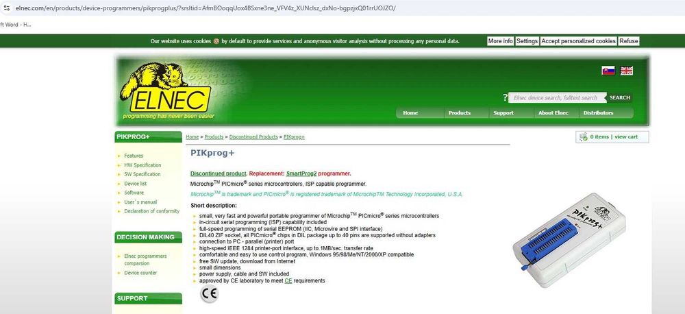 Programador PIC Elnec PIKprog+
