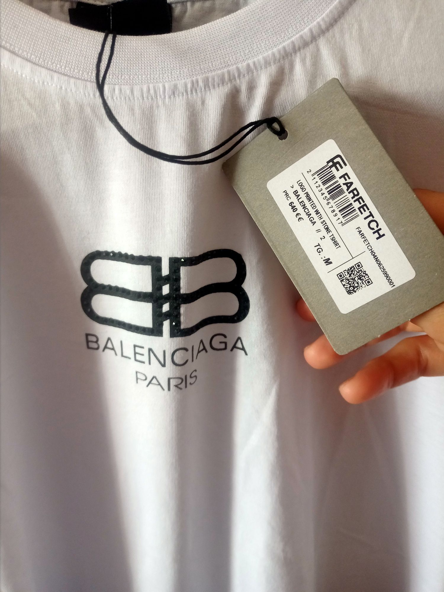 Белая футболка Баленсиага Balenciaga