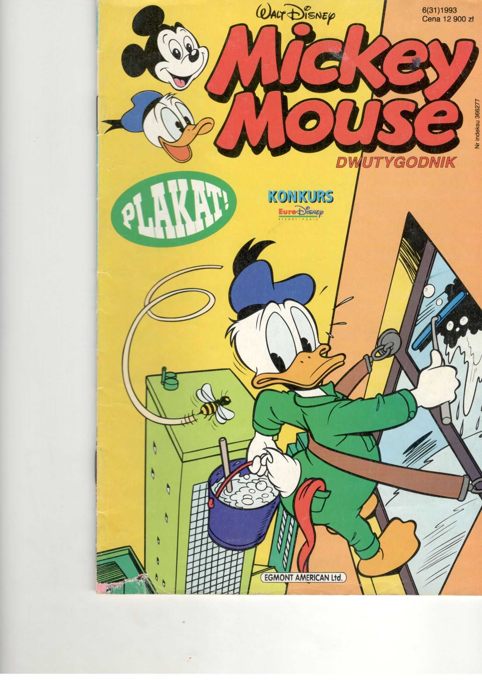 Komiksy Donald Duck MIckey Mouse lata 1990