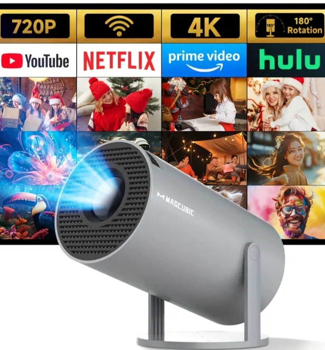 Проектор в наявності MAGCUBIC HY300 pro 4K Android 11 Original В наявн