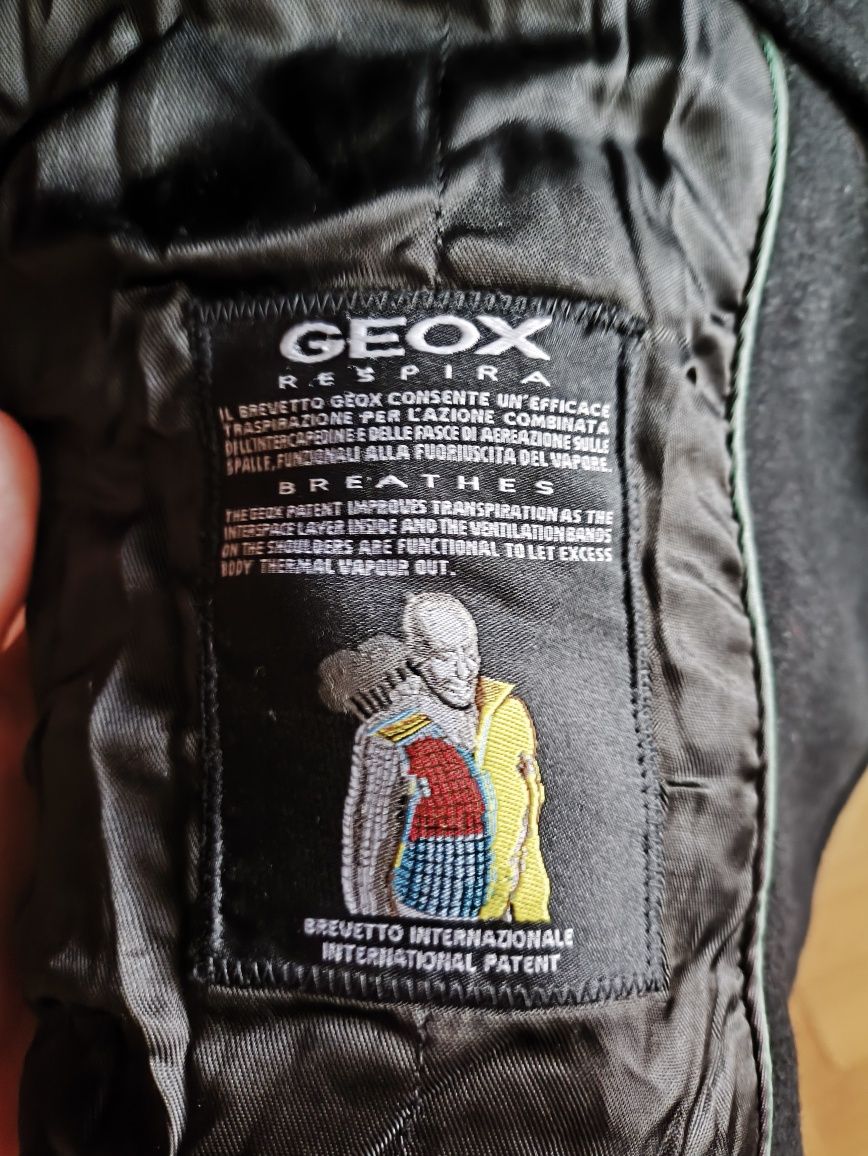 Пальто мужское чёрное geox