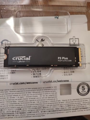 Накопичувач SSD М.2 Crucial P3 Plus 1TB NVMe PCle Gen4 3D (5000MB/s).