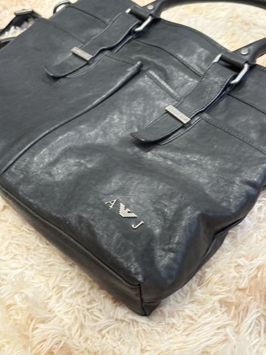 Кожаная сумка Armani