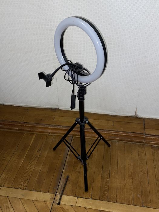 Кільцева лампа 26см + штатив 130