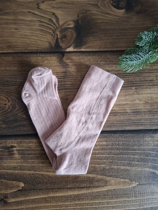 Rajstopy puder róż H&M - 62/68 - Nowe