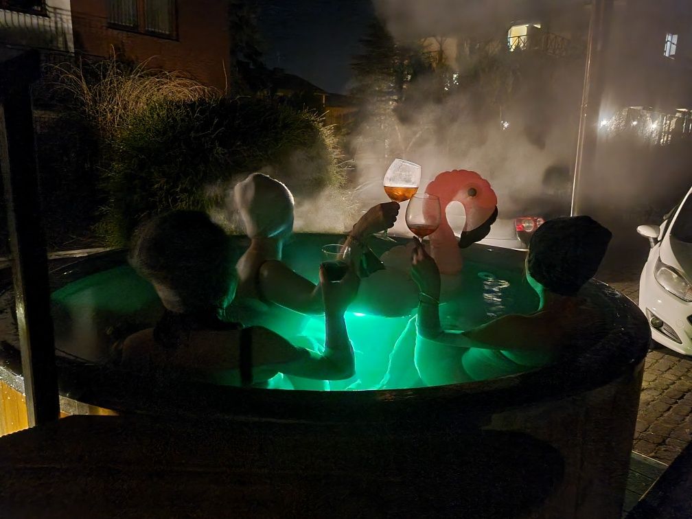 Mobilna balia z jacuzzi wynajem, ruska bania, mobilna sauna