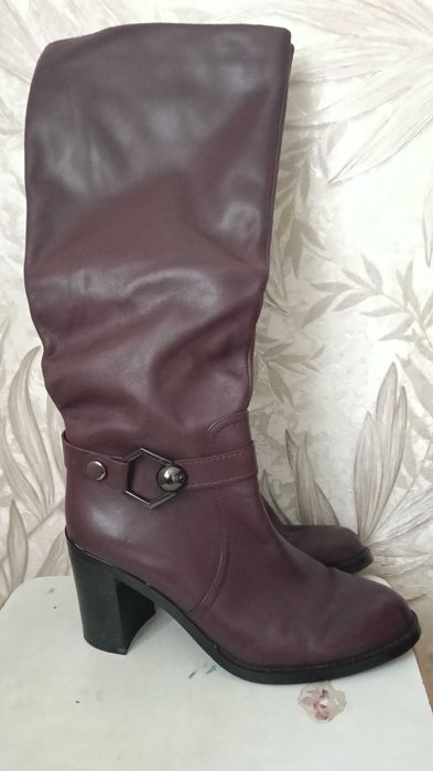 Шкіряні чоботи , демісезон