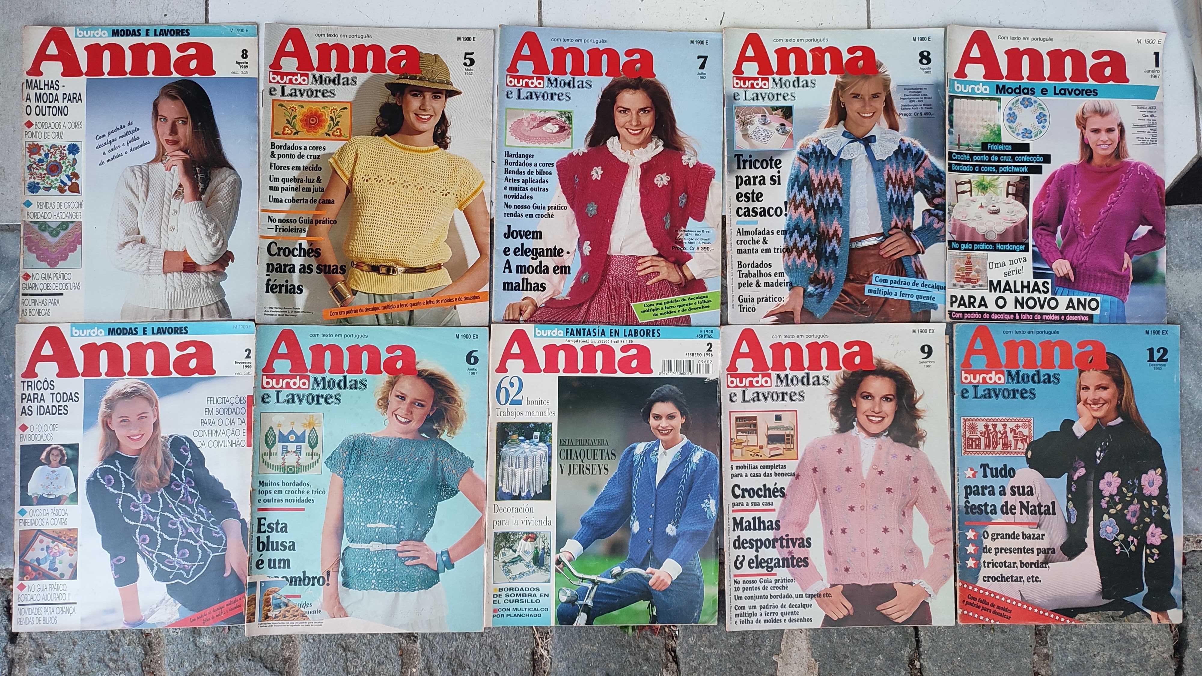 Lote 76 Revistas Anna Burda Modas e Lavores