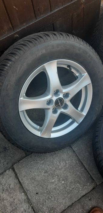 Koła aluminiowe 16" 5x112 BORBET opony 215/65R16 Firestone zima VW Tig