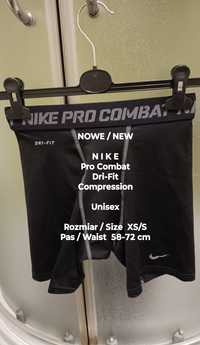 Nike Pro Combat spodenki sportowe, Uniseks, Rozmiar XS/S, Pas 58-72 cm