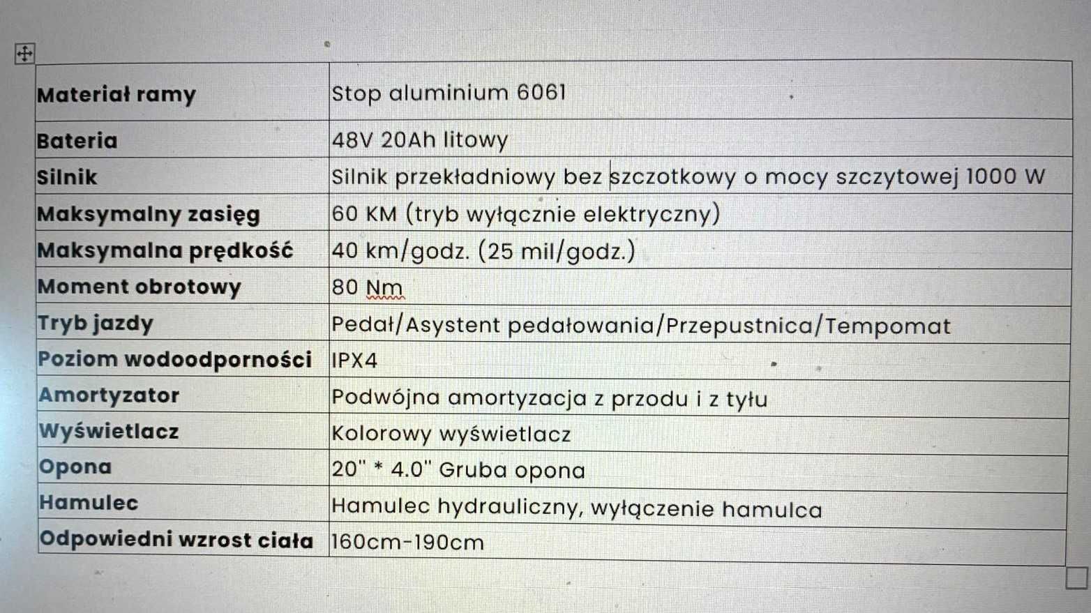 Sprzedam pojazd elektryczny