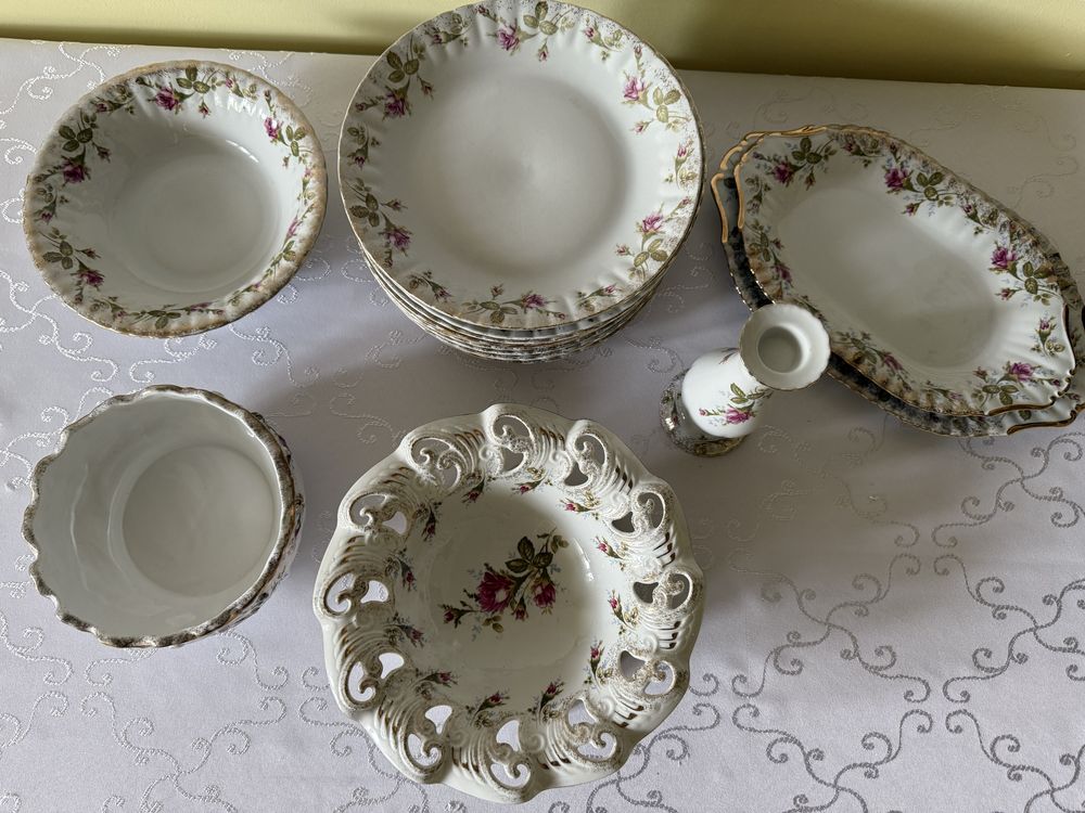 Porcelana Chodzież Zestaw Złota Róża Projekt Zofia Wojtas Model Iwona