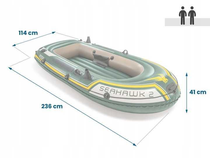 Ponton Seahawk 2 osobowy 236 x 114 x 41 cm