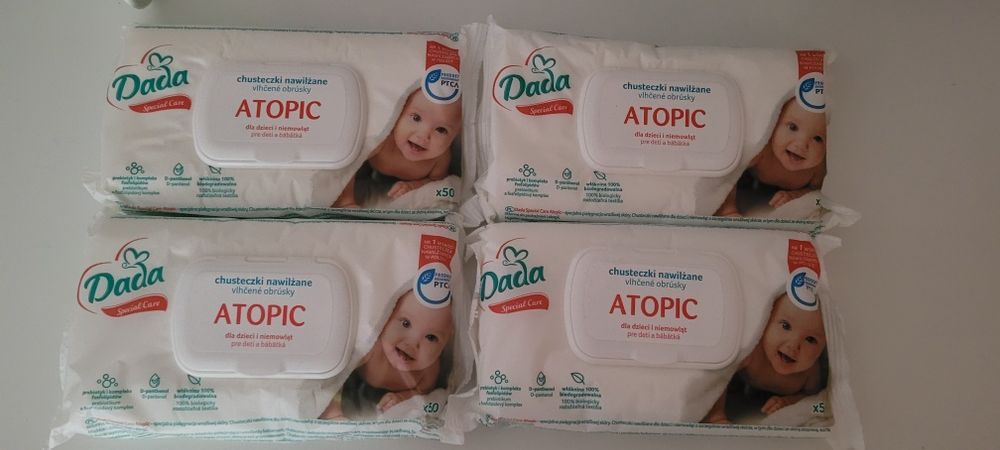 Chusteczki Dada Atopic - 4 opakowania