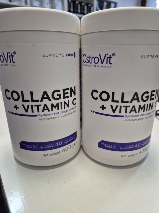 Wyprzedaż 2 szt. Collagen vitamin c 400g kolagen naturalny