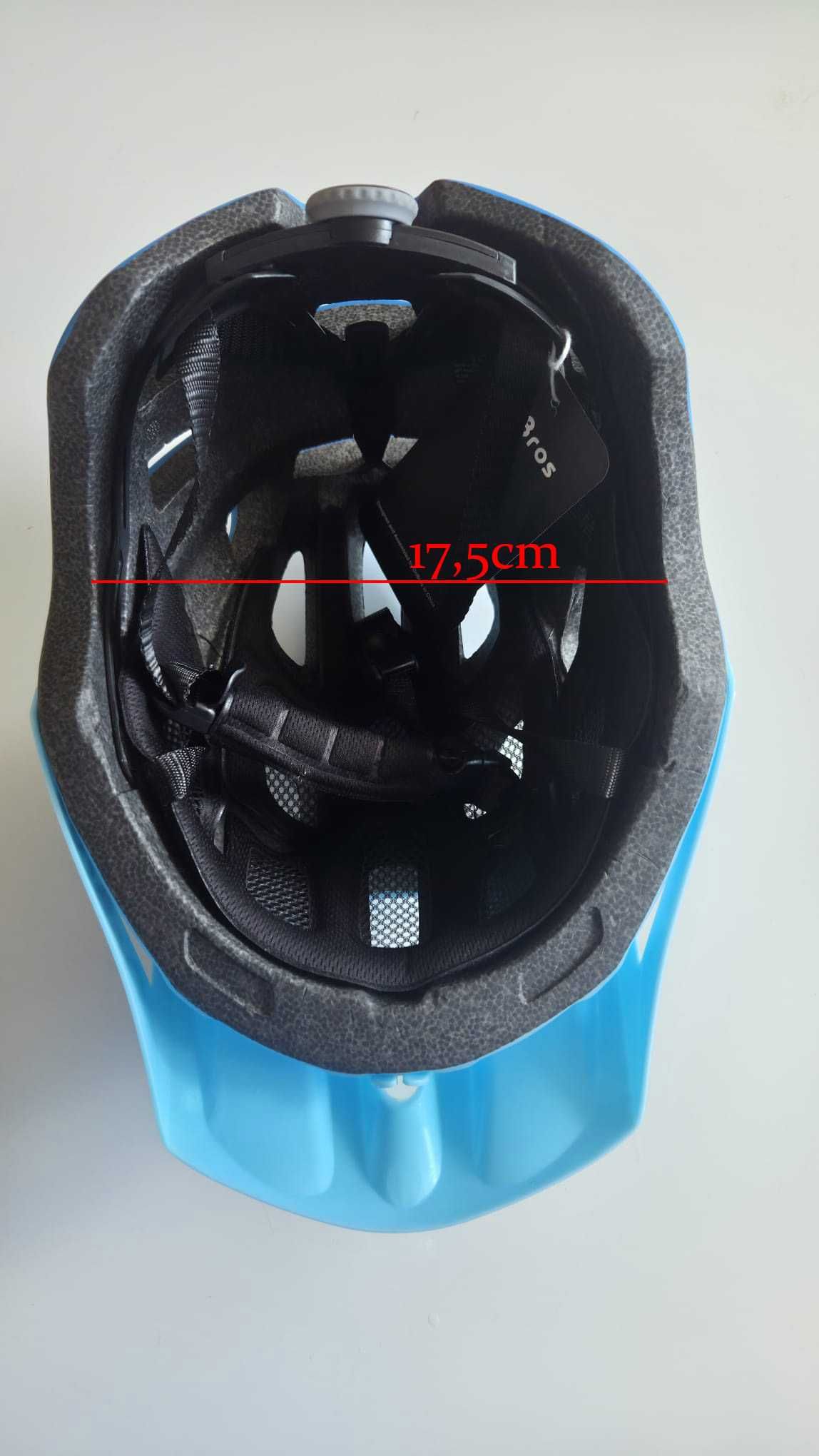 Kask rowerowy niebieski