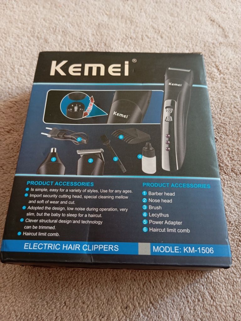 Машинка для стрижки KEMEI 3v1