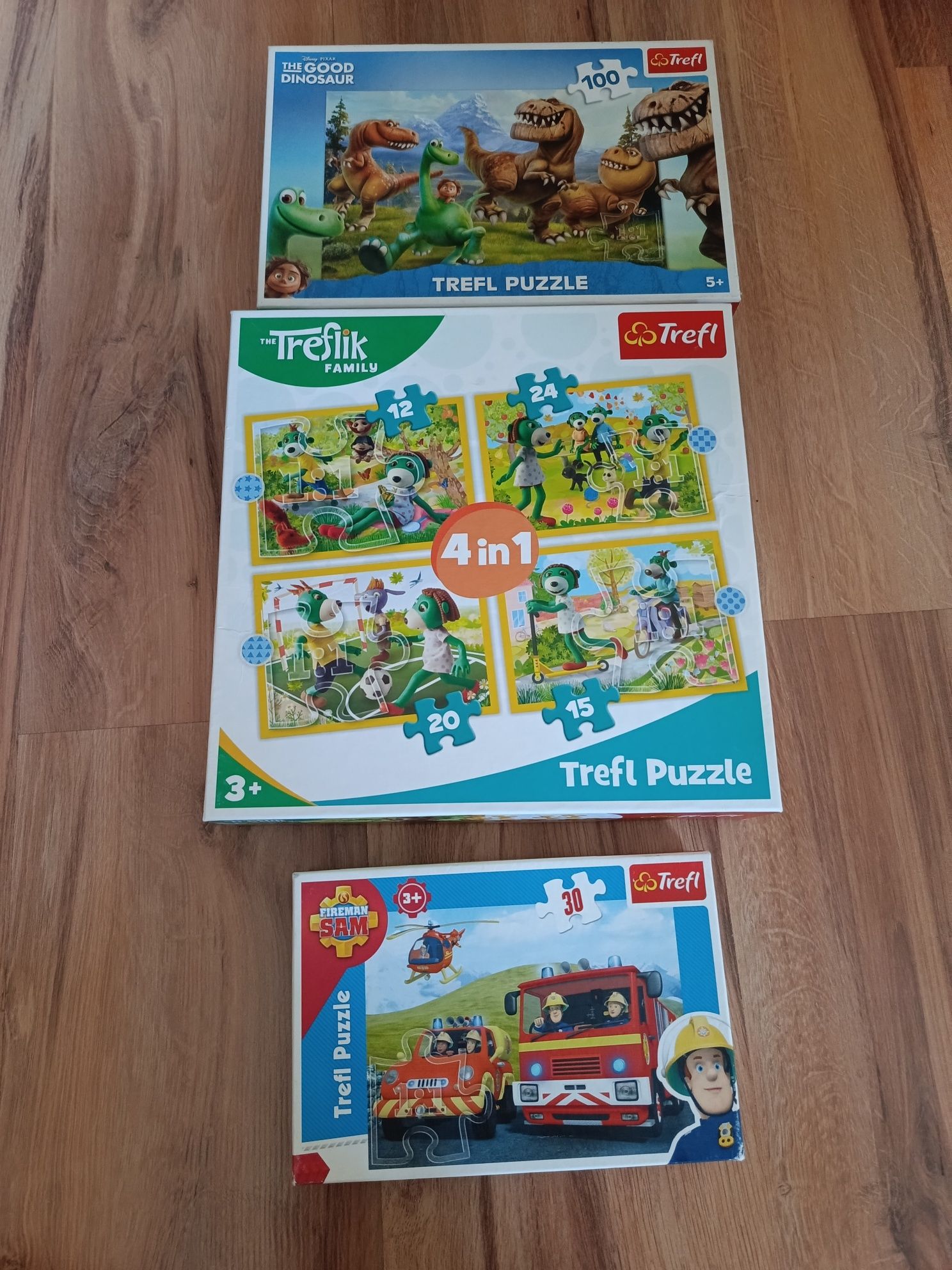 Puzzle zestaw trefliki strażak sam komplet puzzli