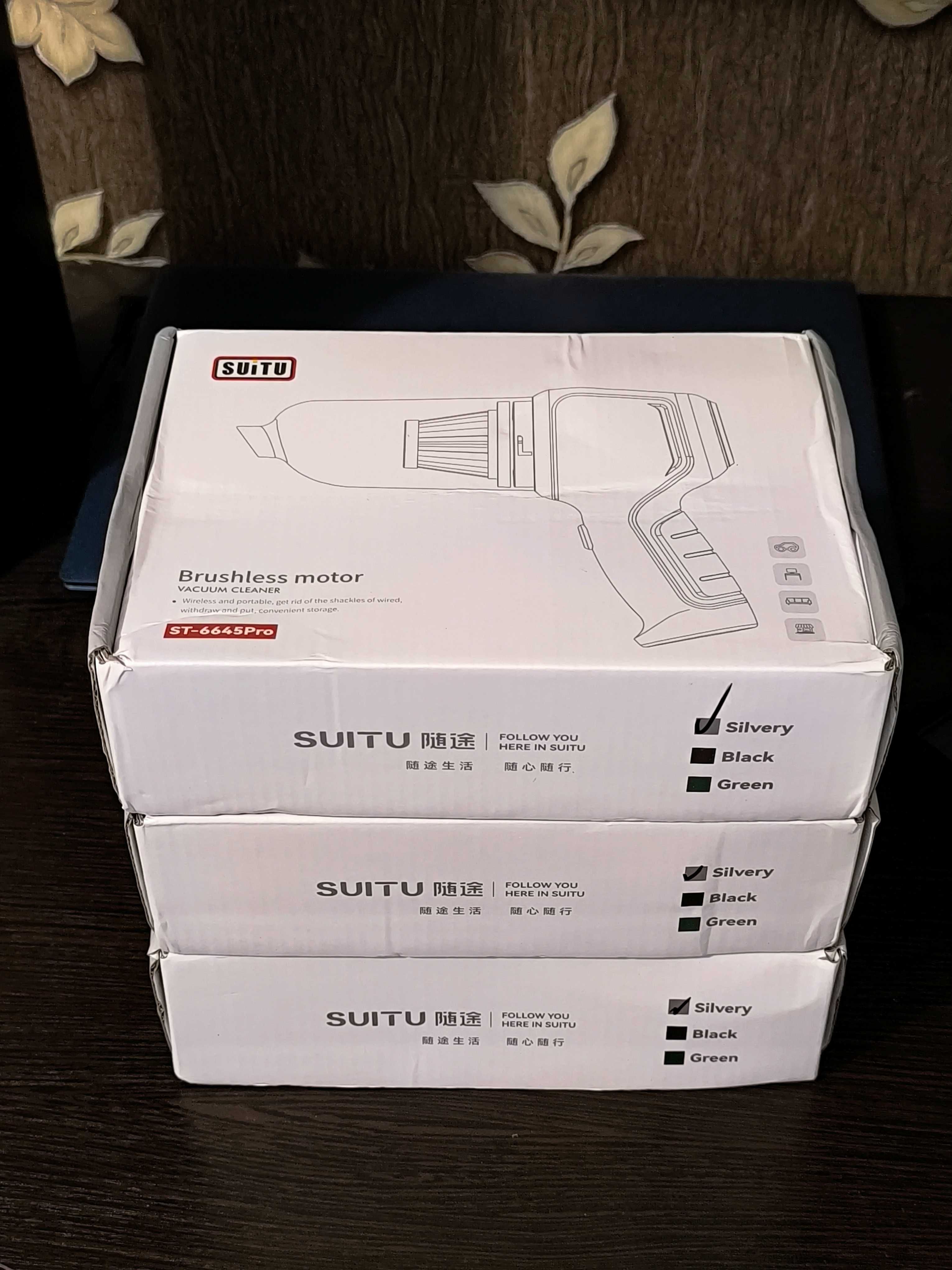 Пылесос аккумуляторный Suitu Pro 4 фильтра + Сумка !