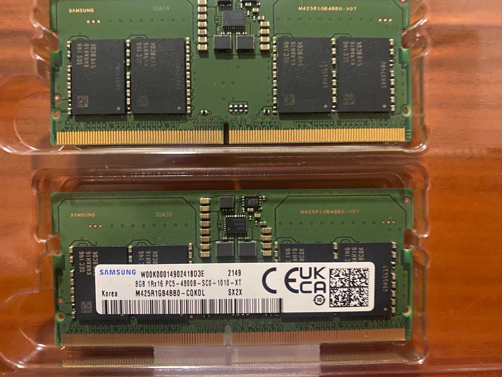 Оперативная память SO-DIMM Samsung DDR5 4800MHz 16 GB (2x8GB)