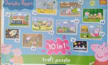 PUZZLE 10 w 1 Świnka PEPPA - prezent