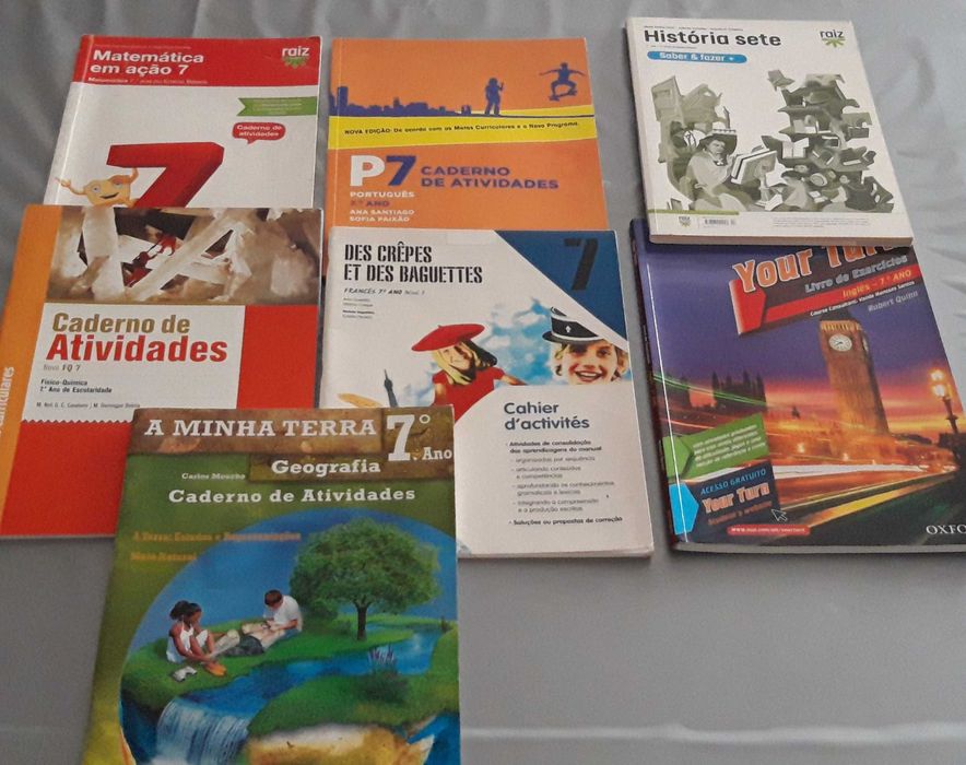 Livros de fichas 5°/6° e 7° ano