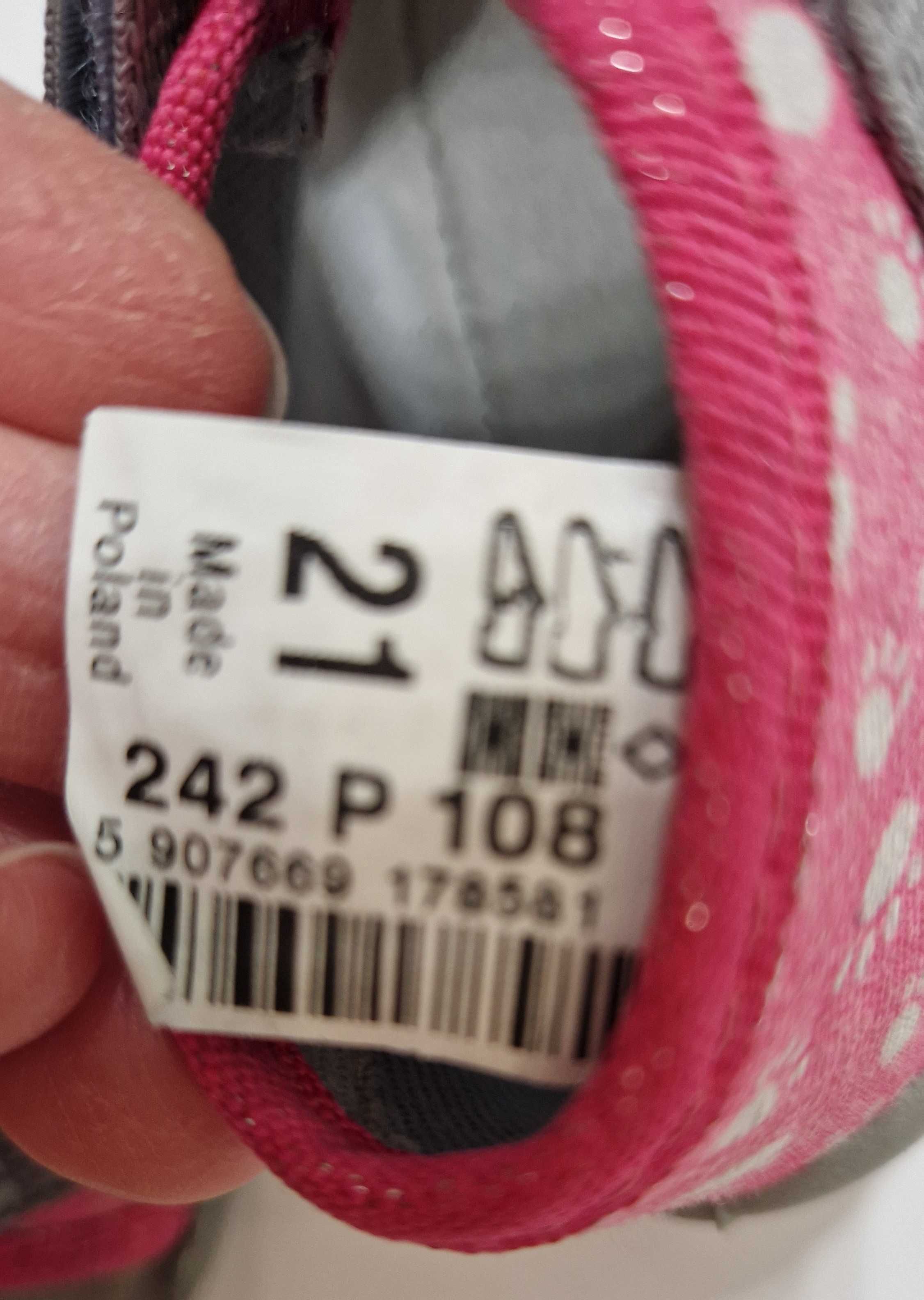 Kapcie befado rozm. 21 obuwie dla dziewczynki