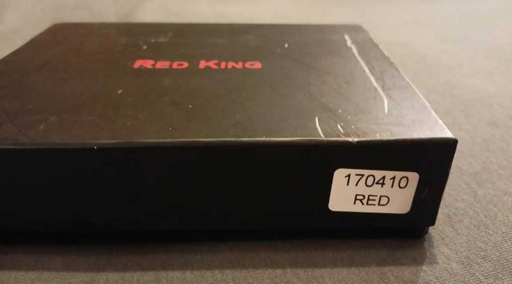 SKÓRA portfel damski czerwony Red King