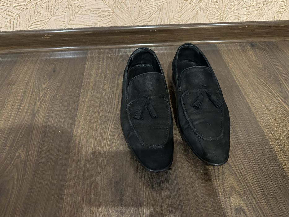 Чорні чоловічі туфлі Darkwood (черные мужские туфли)