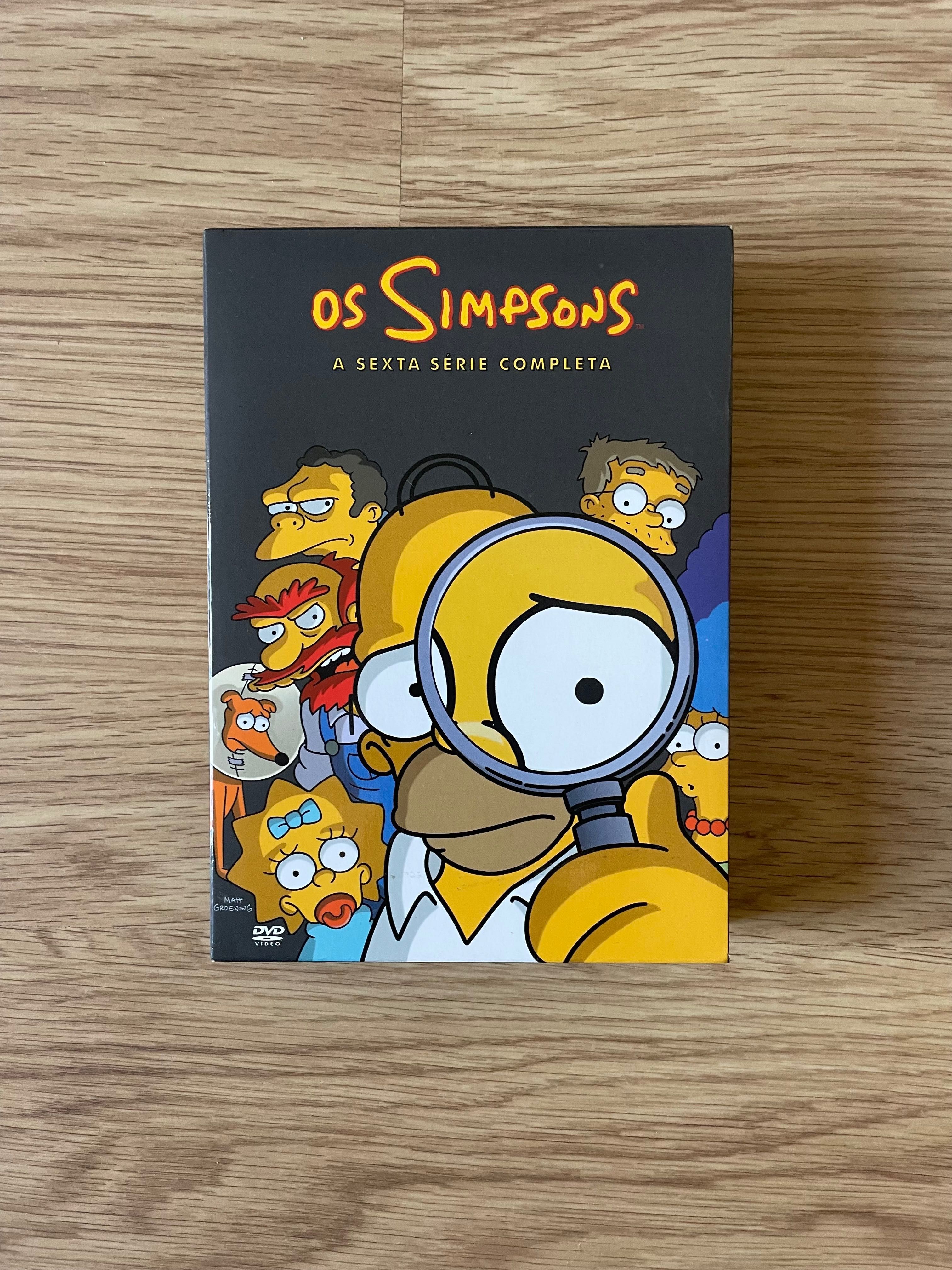 4 DVD’s com a Série 6 completa dos Simpsons