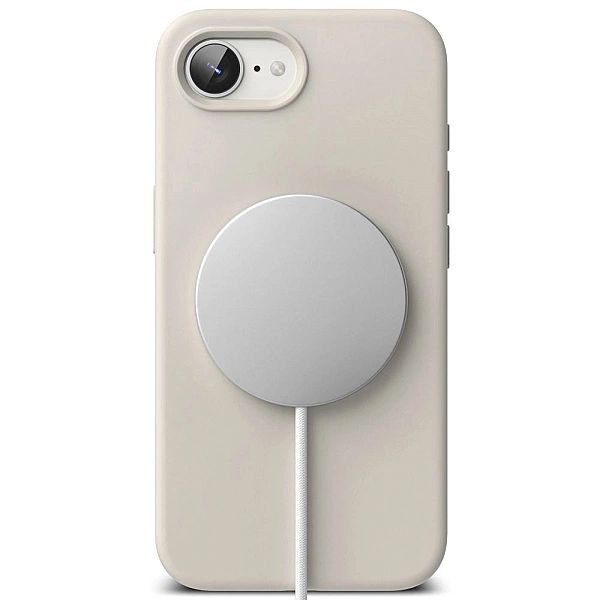 Etui Ringke Silicone Magsafe na iPhone 16e - beżowe