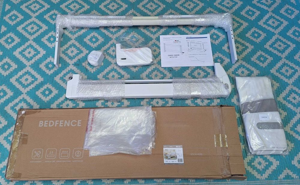 Nowa Biała Barierka Łóżkowa 85x197 cm dla dziecka 0-5 lat WYSYŁAM Olx