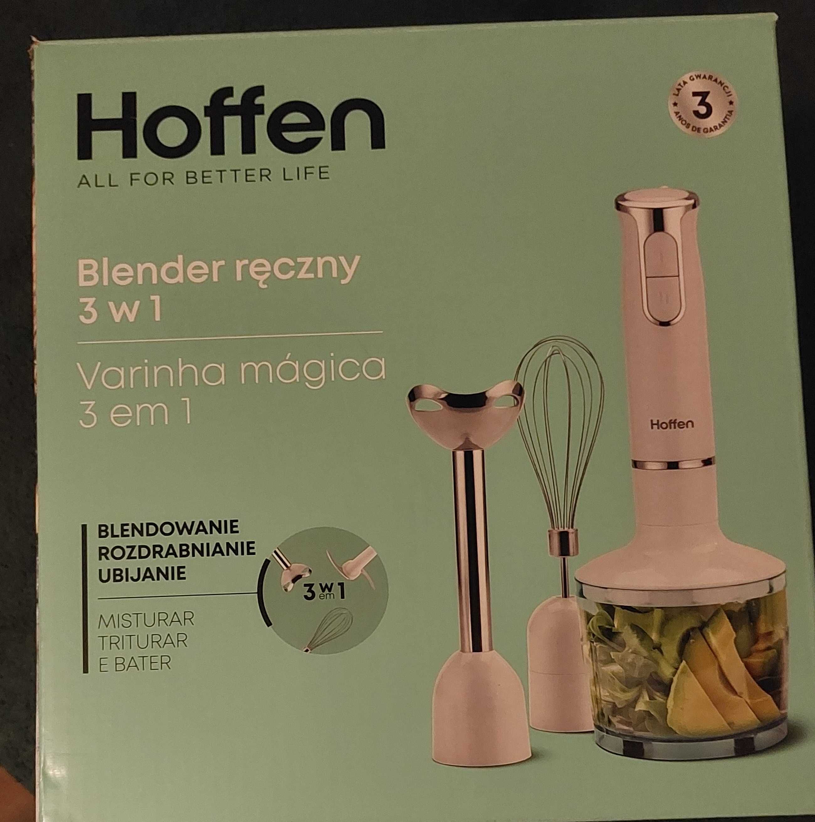 Blender 3w1 cały zestaw z pojemnikiem