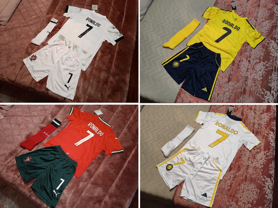 Equipamentos Ronaldo camisolas CRIANÇA | Seleção Portugal | Al Nassr