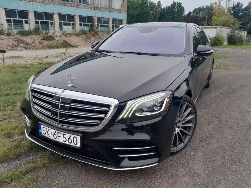 Mercedes-Benz Klasa S S560 Long Czarny Z Beżowym Wnętrzem Szklany Szyberdach Lift 4x4