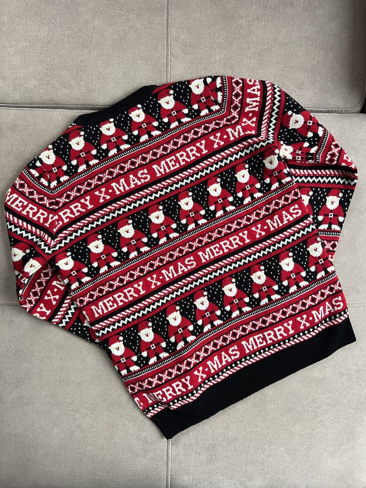 Sweterek sweter świąteczny chłopiec 164