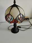 Lampa stołowa witrażowa