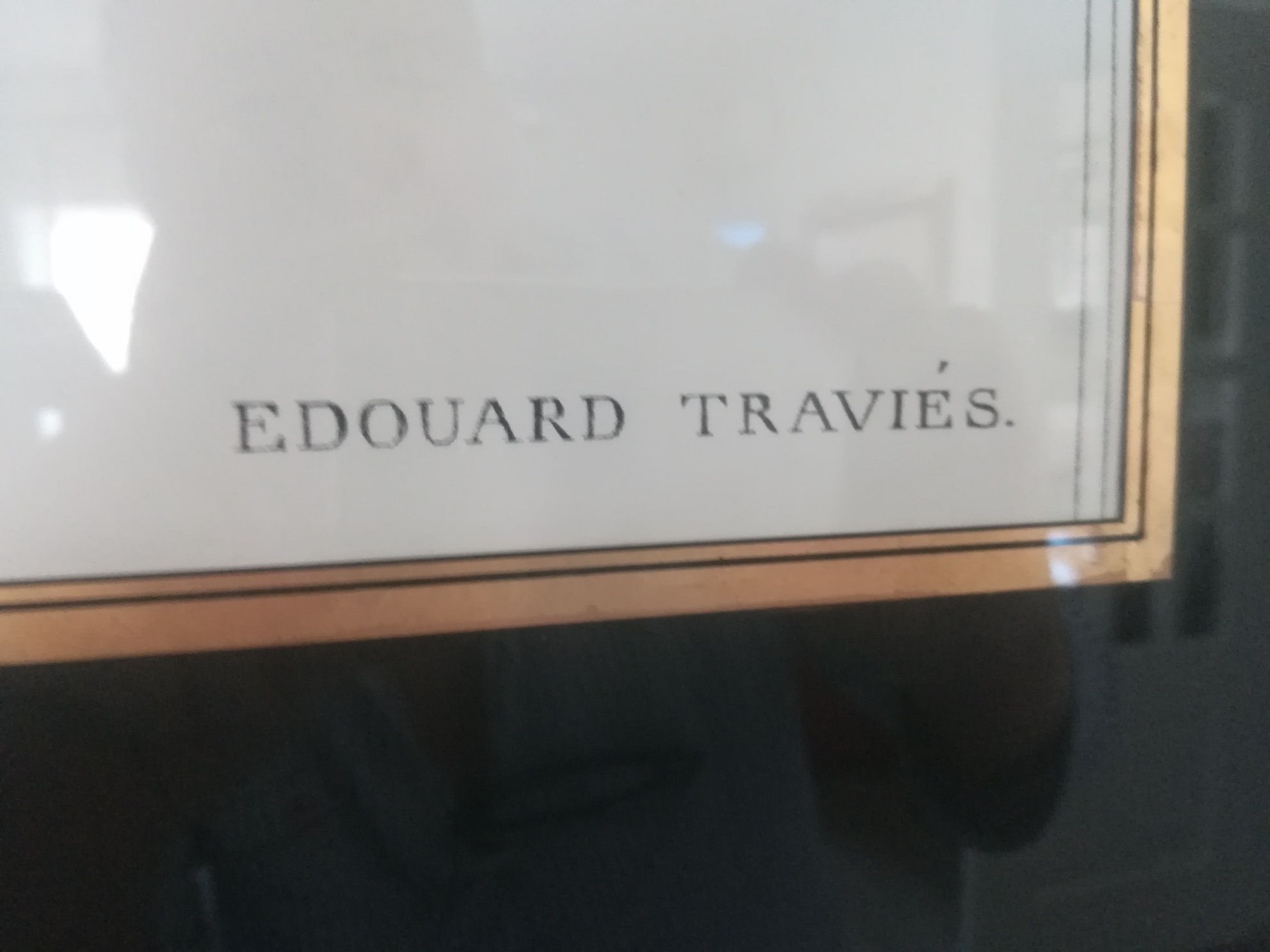 EDWARD TRAVIÉS - Gravura original colorida e numerada