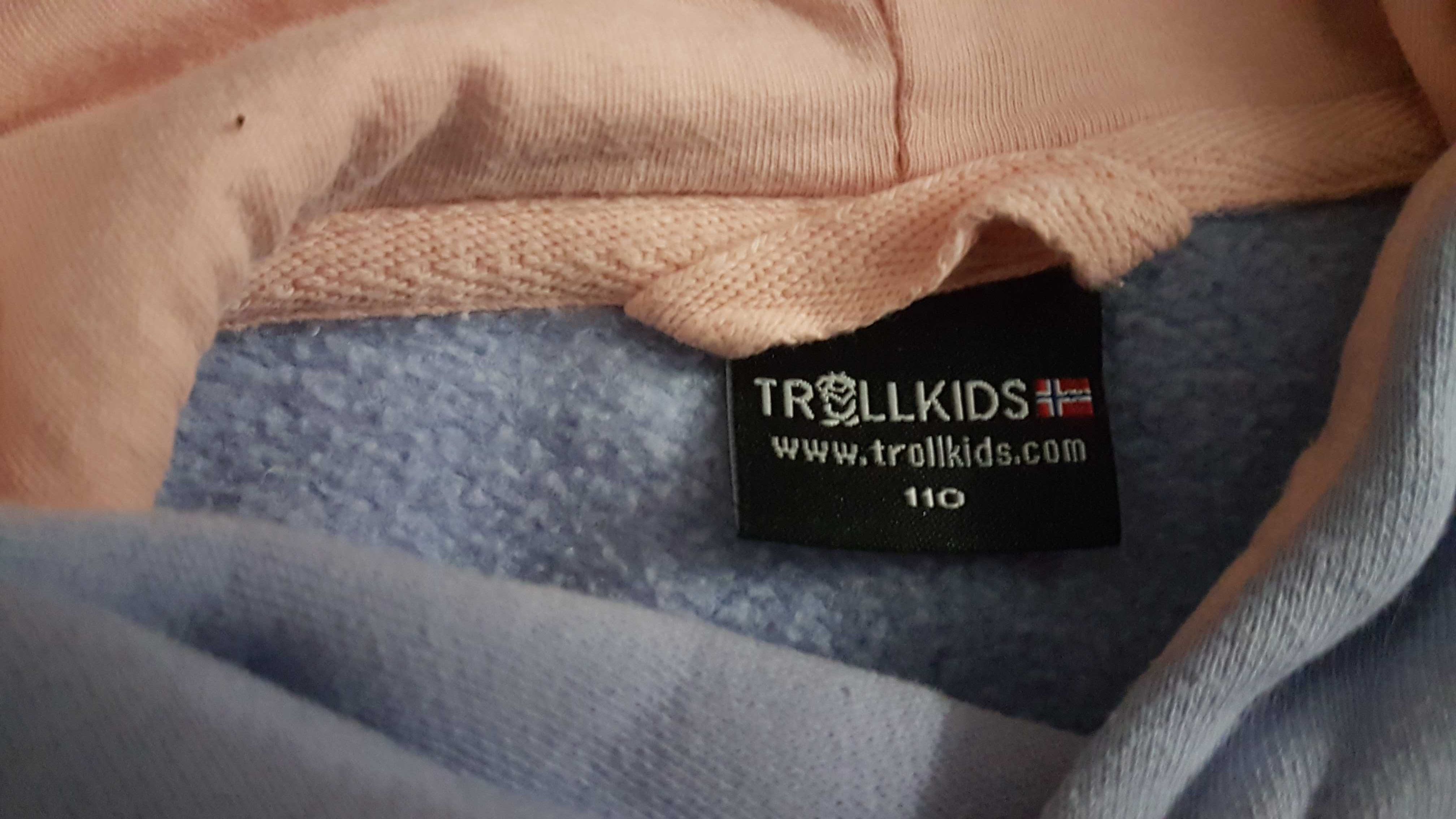 Bluza dziecięca z kapturem Trollkids Lillehammer  110