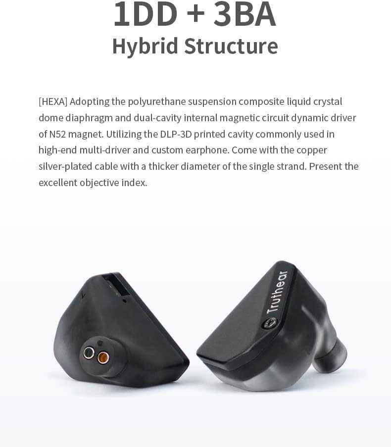 ⇒ TRUTHEAR HEXA Hybrid Drivers - гибридные 1DD+3BA IEM's наушники!