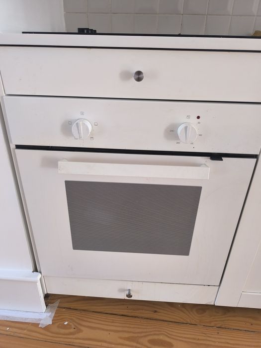 Fogão encastre + placa + exaustor