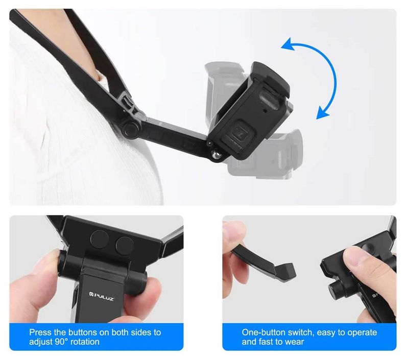 Тримач монопад телефона, екшн камери, смартфона на груди, шию.