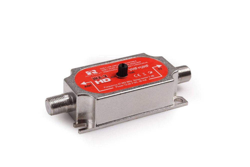 Wzmacniacz antenowy wewnętrzny WZ-2 DVB-T z regulacją Red Eagle