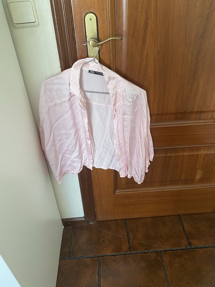 Camisa rosa zara