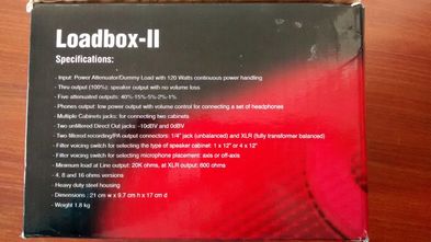 Koch Loadbox LB120 II para gravação/home studio