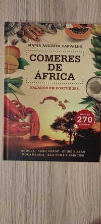 Livro Comeres de África falados em português.  Maria Augusta Carvalho